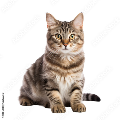 shorthair cat on transparent background PNG image © Png Store x munawer