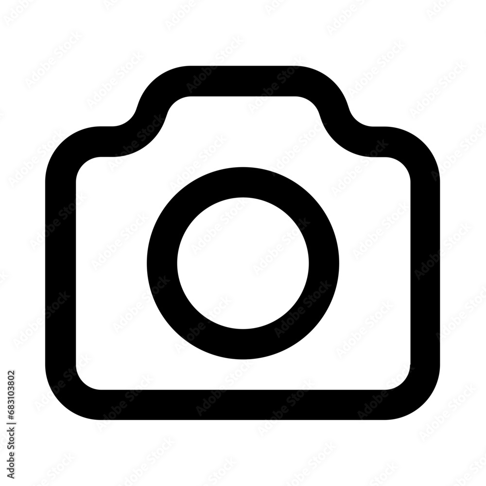 camera line icon