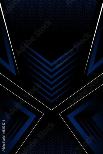 sport jersey pattern sriped blue and white on dark background for sublimation photo