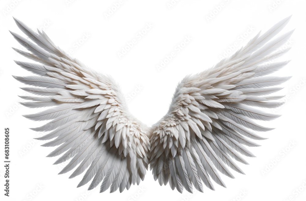 Obraz premium 白い翼-Generative AI