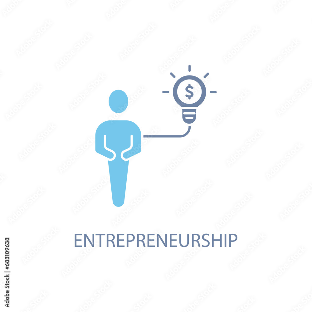 entrepreneurship concept line icon. Simple element illustration. entrepreneurship concept outline symbol design. entrepreneurship concept line icon. Simple element illustration. entrepreneurship concept outline symbol design.