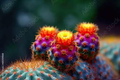 cactus with nature background  close up