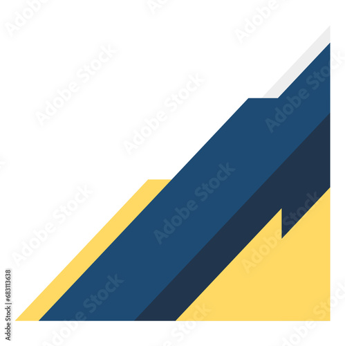 Corner BCorner border geometric modern Vector Design order Lines Geometric 