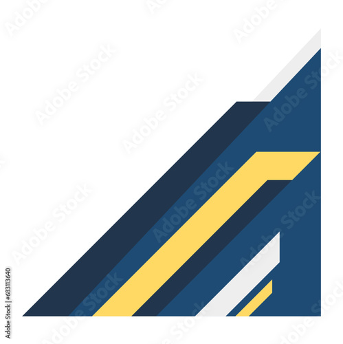 Corner BCorner border geometric modern Vector Design order Lines Geometric 