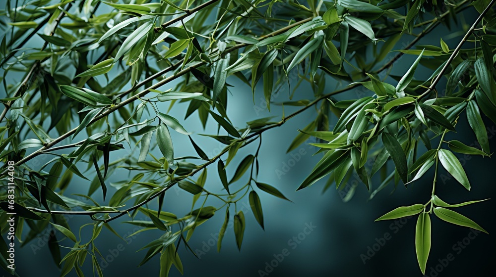 美しい竹の葉の背景 Stock Photo | Adobe Stock