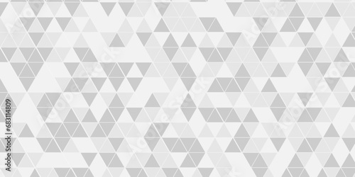 Abstract gray and white chain rough backdrop background. Abstract geometric pattern gray and white Polygon Mosaic triangle Background, business and corporate background.