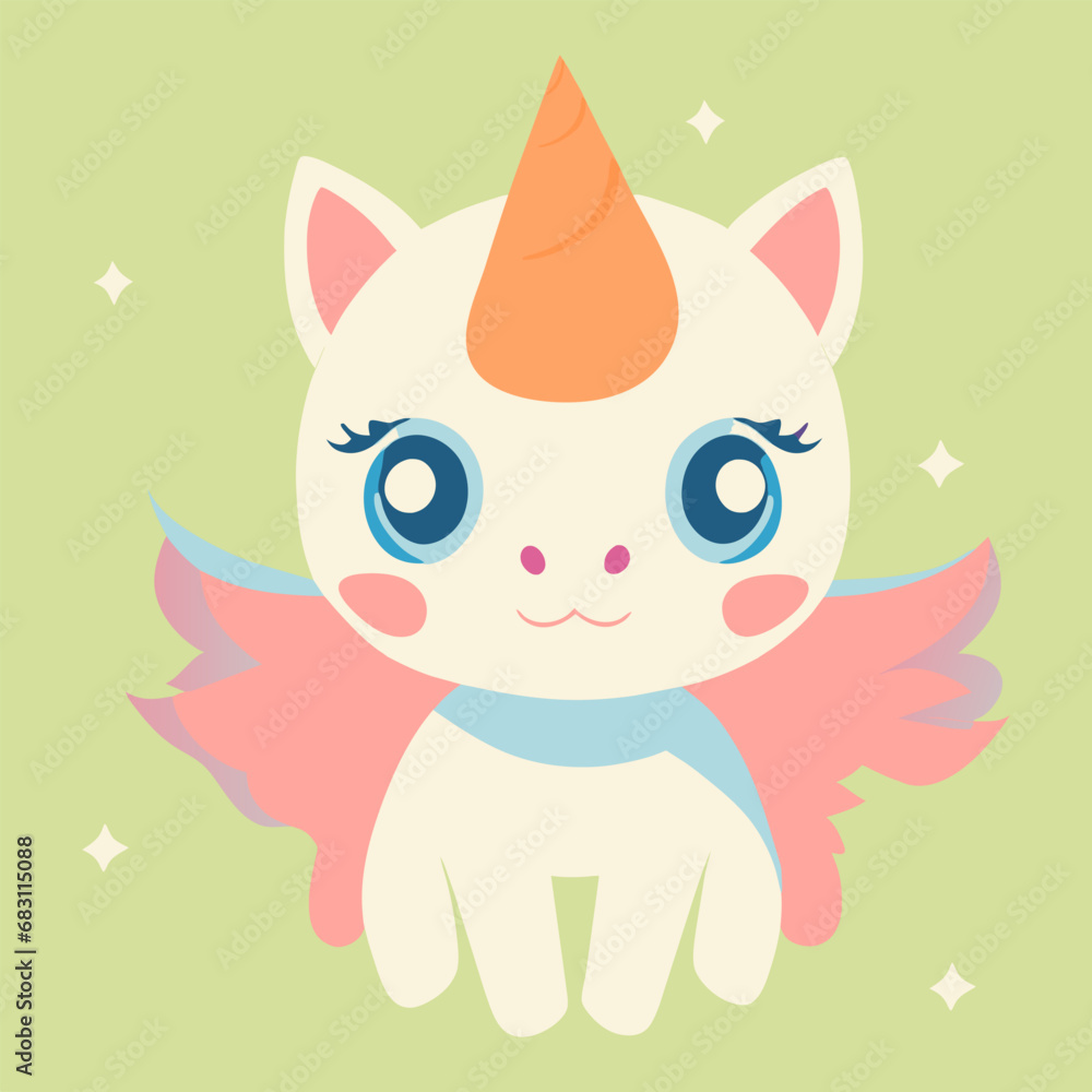 Cute unicorn illustration cartoon character Cute unicorn illustration cartoon character