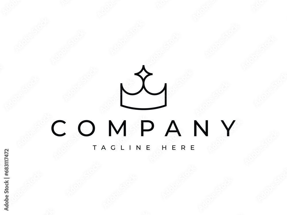 luxury crown king queen logo design luxury crown king queen logo design