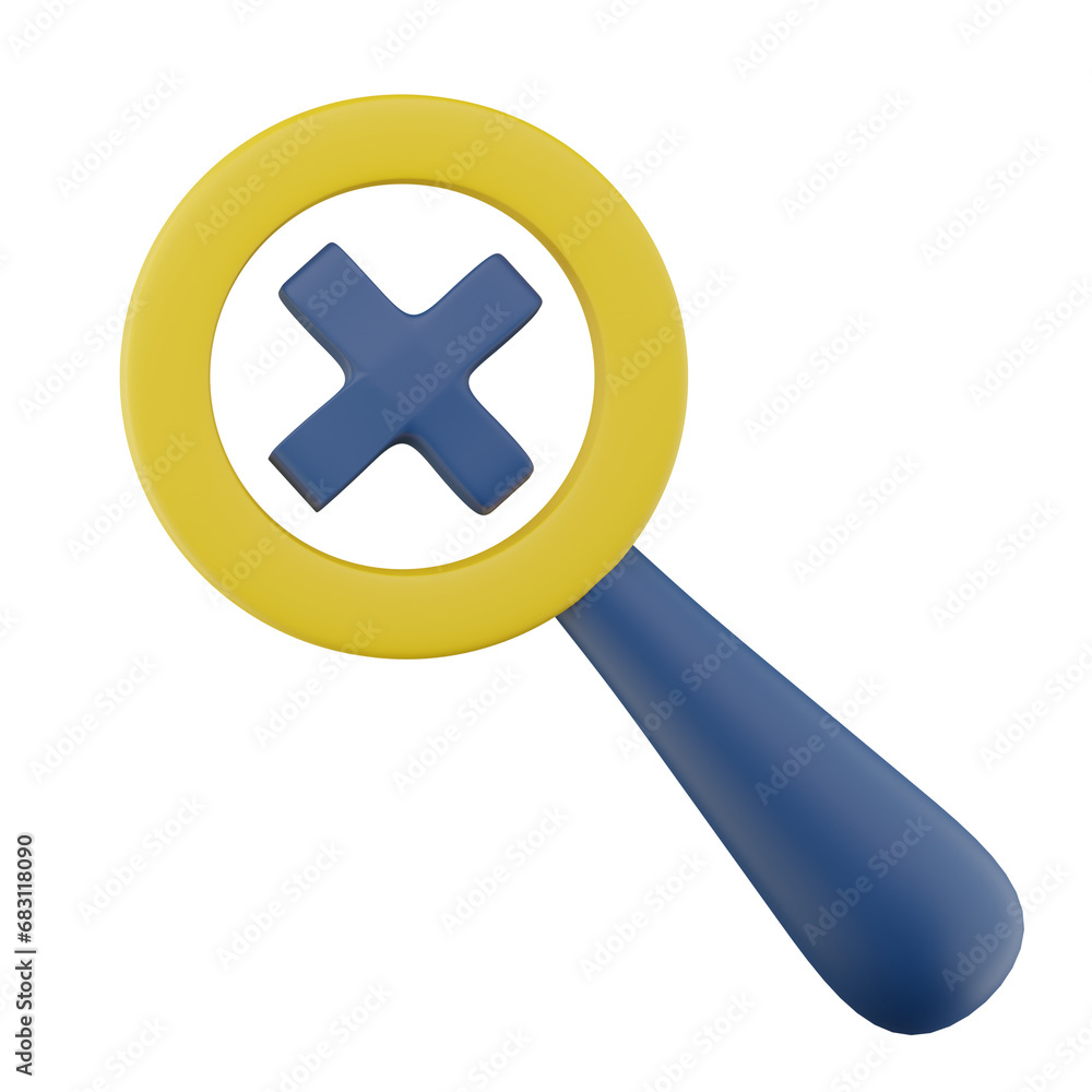 Not Found 3d Icon Illustration Not Found 3d Icon Illustration