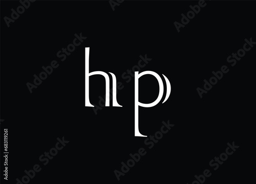HP letter logo design and monogram logo