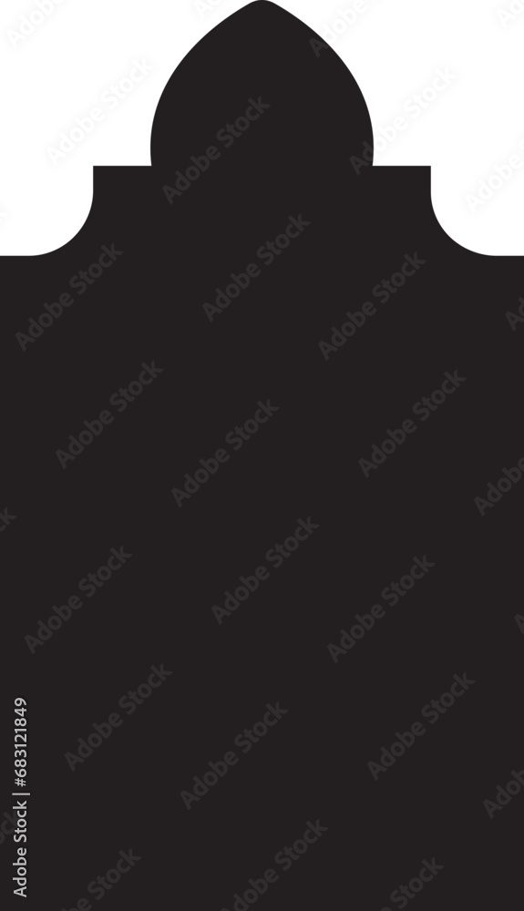 Black Fill Shape Islamic door and window silhouette Arabic arch. Pattern in oriental style. Frame in Arabic Muslim design for Ramadan Kareem. Mosque gate shape isolated on Transparent background. Black Fill Shape Islamic door and window silhouette Arabic arch. Pattern in oriental style. Frame in Arabic Muslim design for Ramadan Kareem. Mosque gate shape isolated on Transparent background.