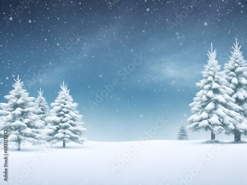 computer generated images with Christmas themes and trees