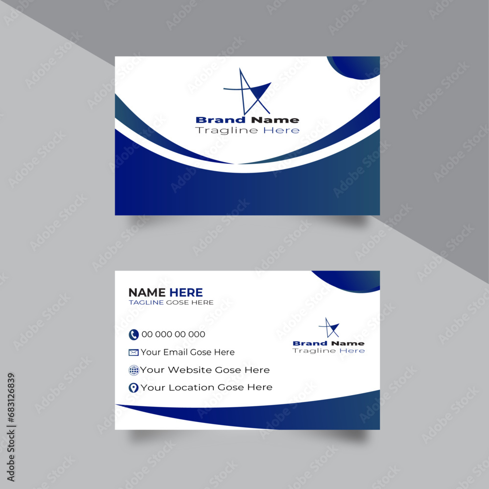 Obraz premium Modern business cards Or professional template Design