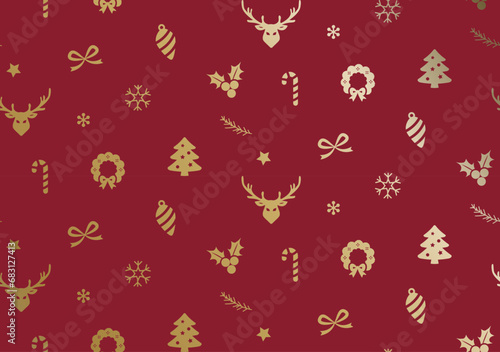 christmas seamless vector patterns, infinite texture can be used for wallpaper fill, web page background patterns, textures, textures