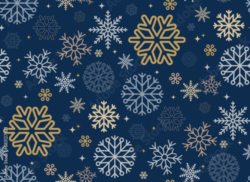 snowflake winter vector pat...