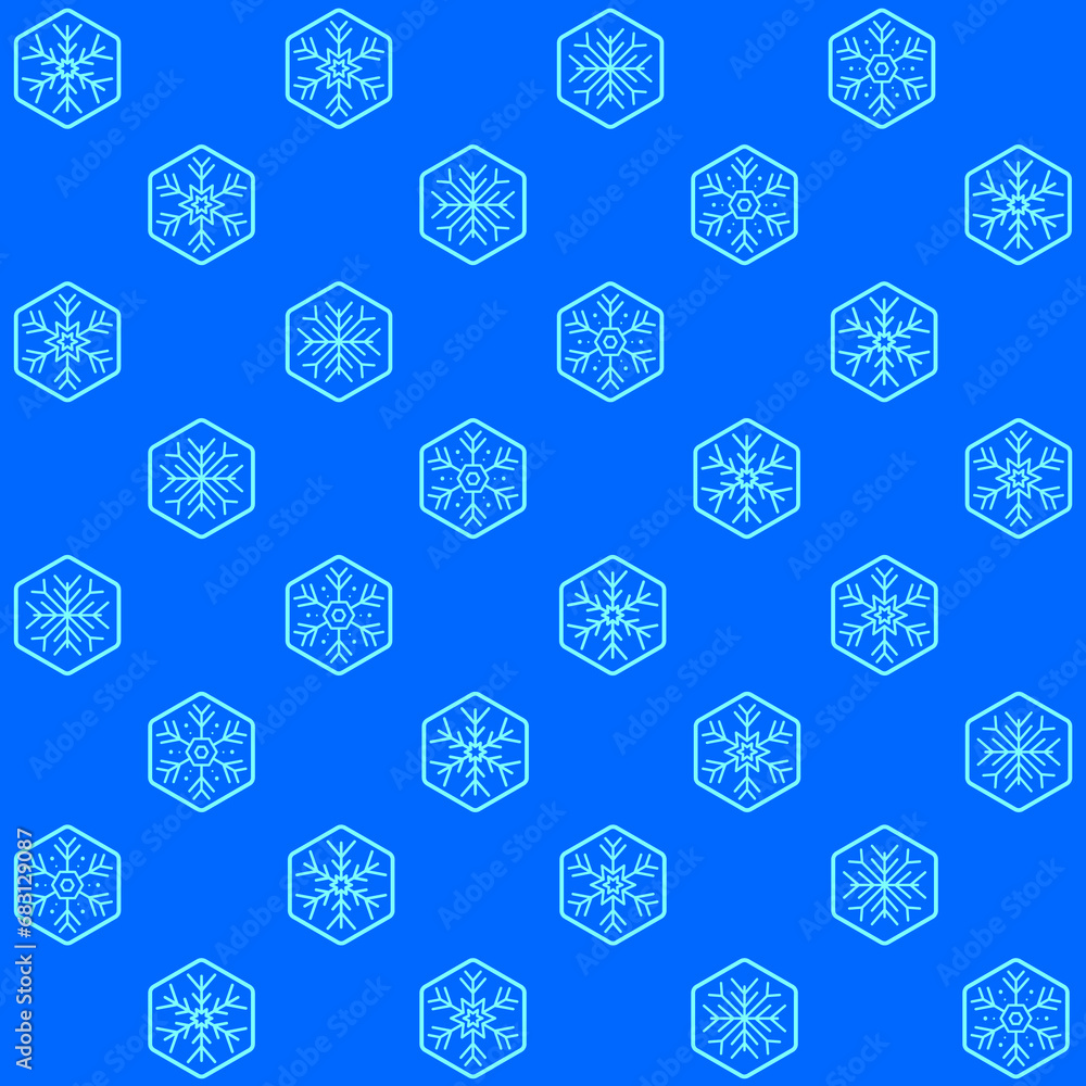 Beautiful Snowflakes Vector Seamless Pattern Beautiful Snowflakes Vector Seamless Pattern