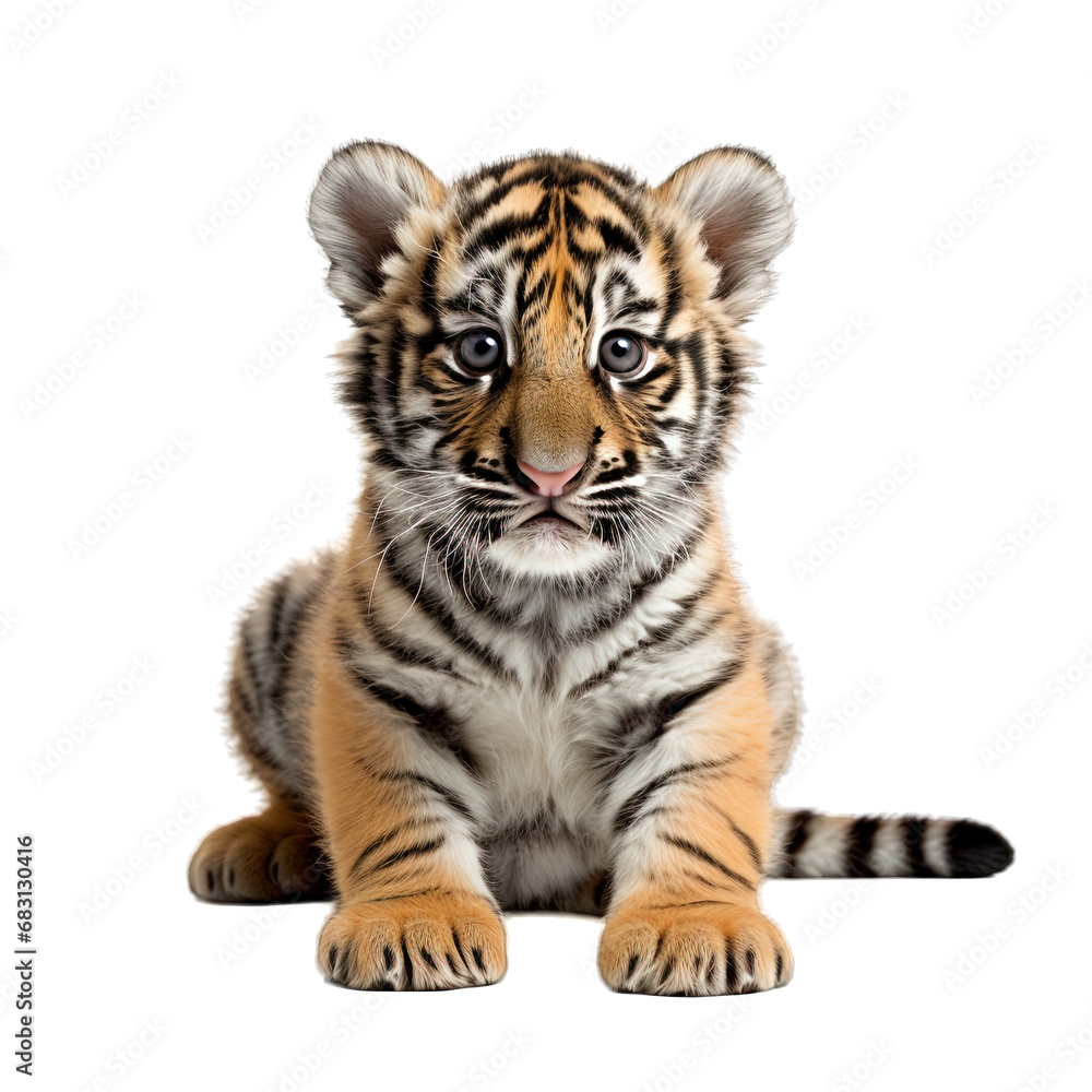 Baby Tiger Isolated Baby Tiger Isolated