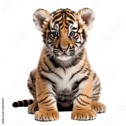 Baby Tiger Isolated © Hungarian
