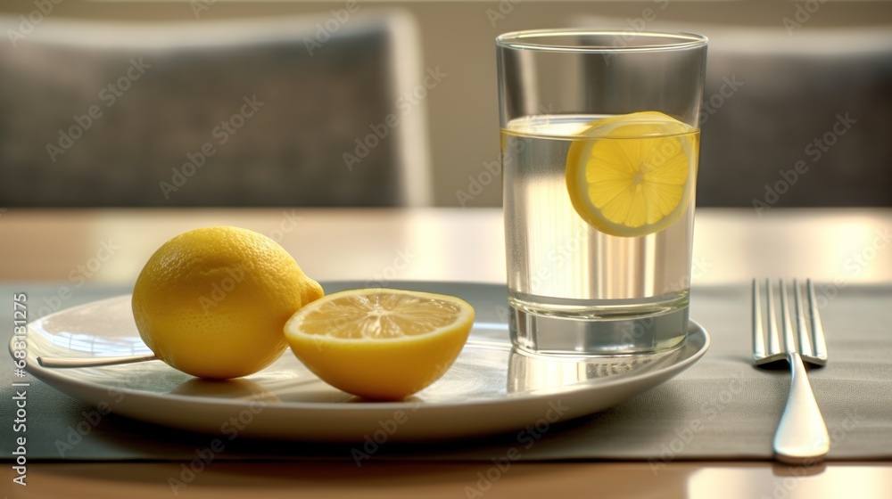 glass of lemonade glass of lemonade