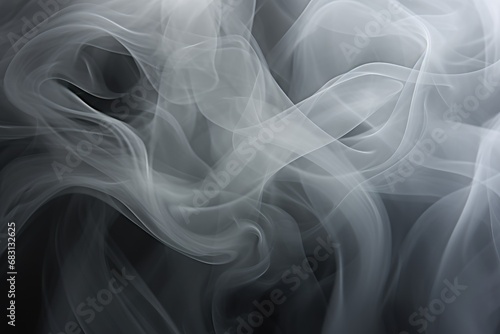 grey smoke swirls around suspended in space . GENERATIVE AI