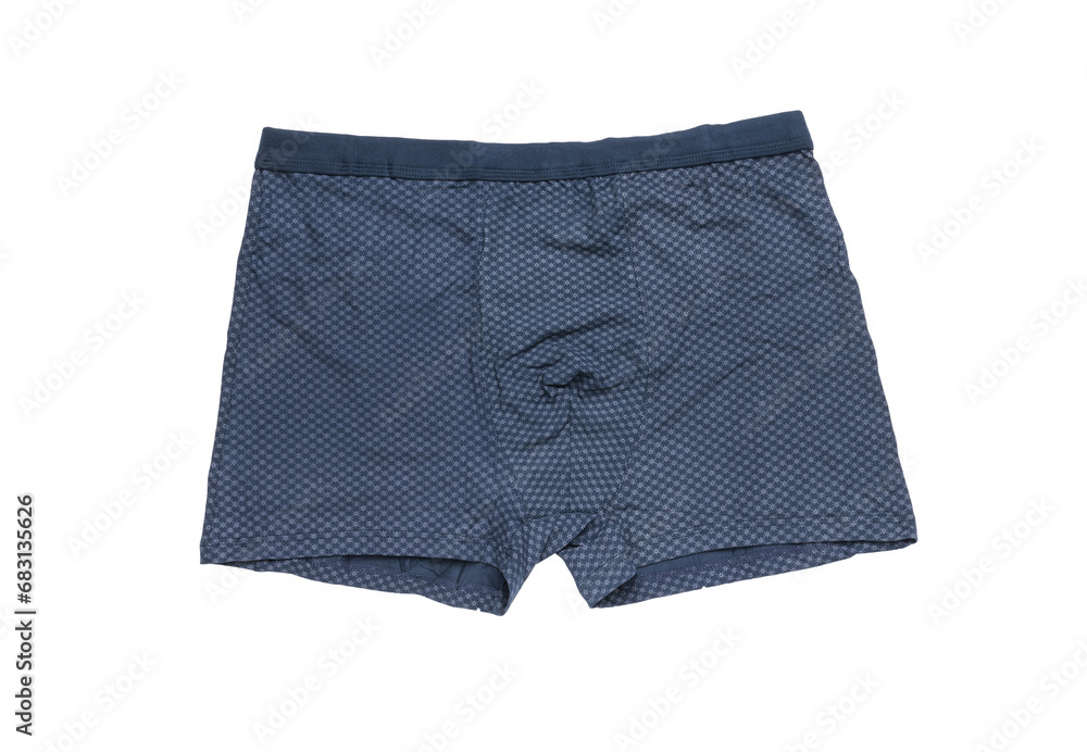 Dark blue men's underpants isolated on white. Dark blue men's underpants isolated on white.