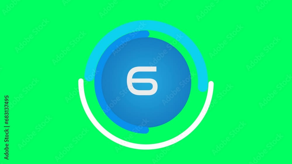 10 second countdown timer animation on green screen 10 second countdown timer animation on green screen