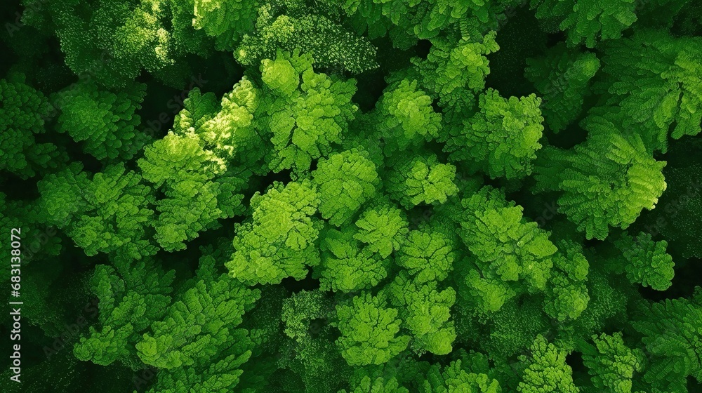 Green forest, aerial view , background 