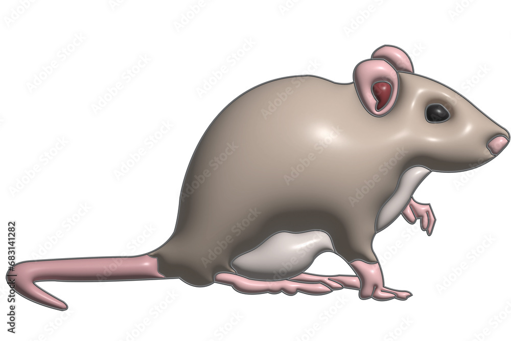 mouse on a white background mouse on a white background