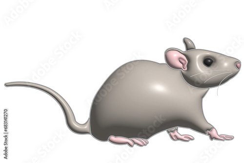 mouse on a white background
