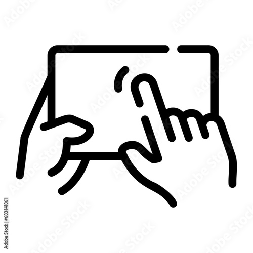 pay per click Line Icon