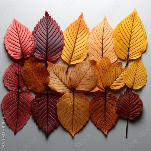 A few autumn coloured leaves UHD wallpaper © Ghulam