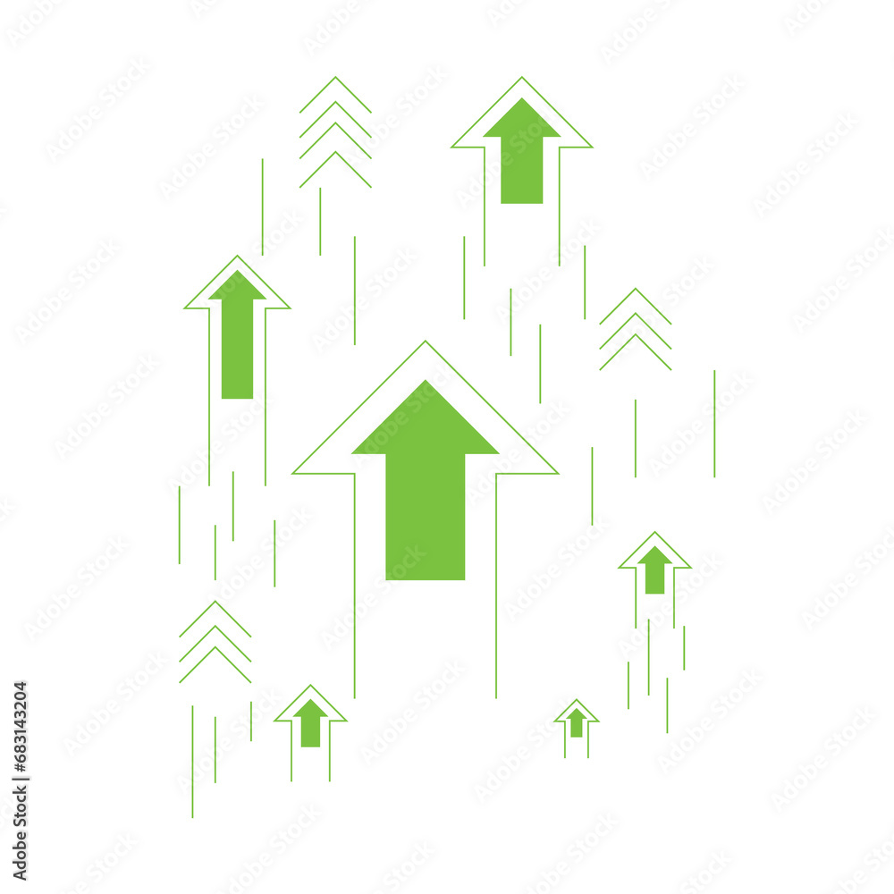 Arrow up with speed line on blue background copy space technology speed development concept Arrow up with speed line on blue background copy space technology speed development concept
