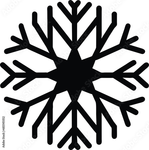 Icon design related to the winter ice crystal symbol.