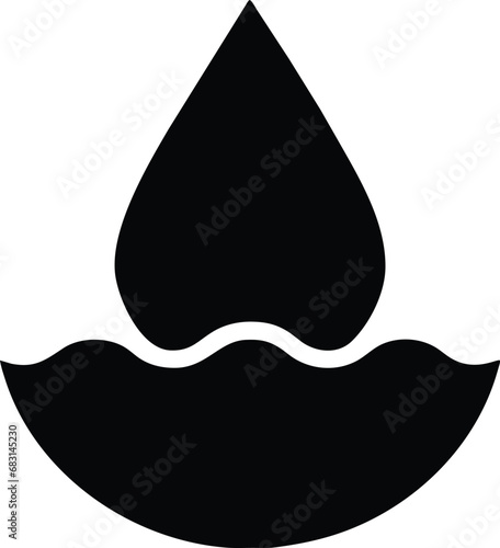 Icon design showing about water drop symbol.