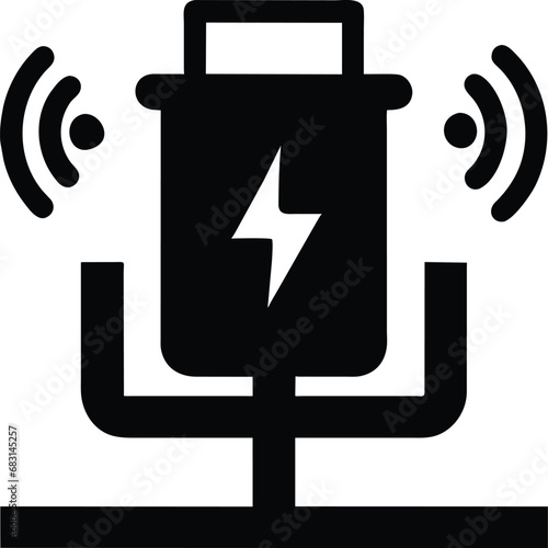 Icon design related to electrical cabinet