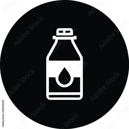 An icon showing about a water bottle symbol.