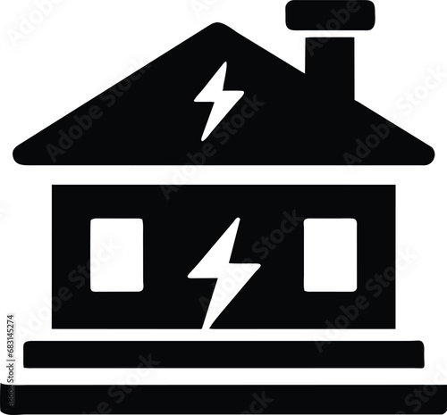 Icon design related to home electricity