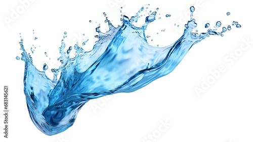 water splash element on isolated background