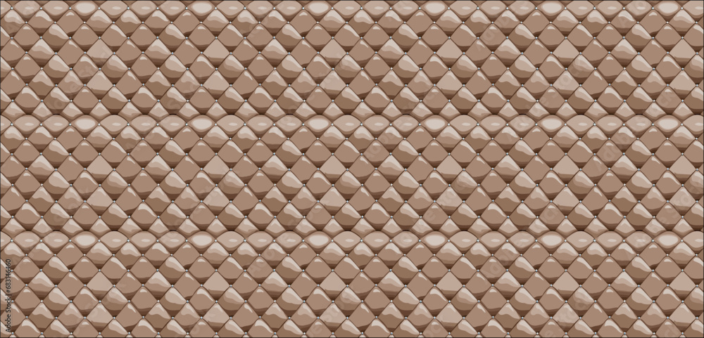 leather upholstery. Close-up texture of genuine leather with Brown rhombic stitching. Luxury background. leather upholstery. Close-up texture of genuine leather with Brown rhombic stitching. Luxury background.