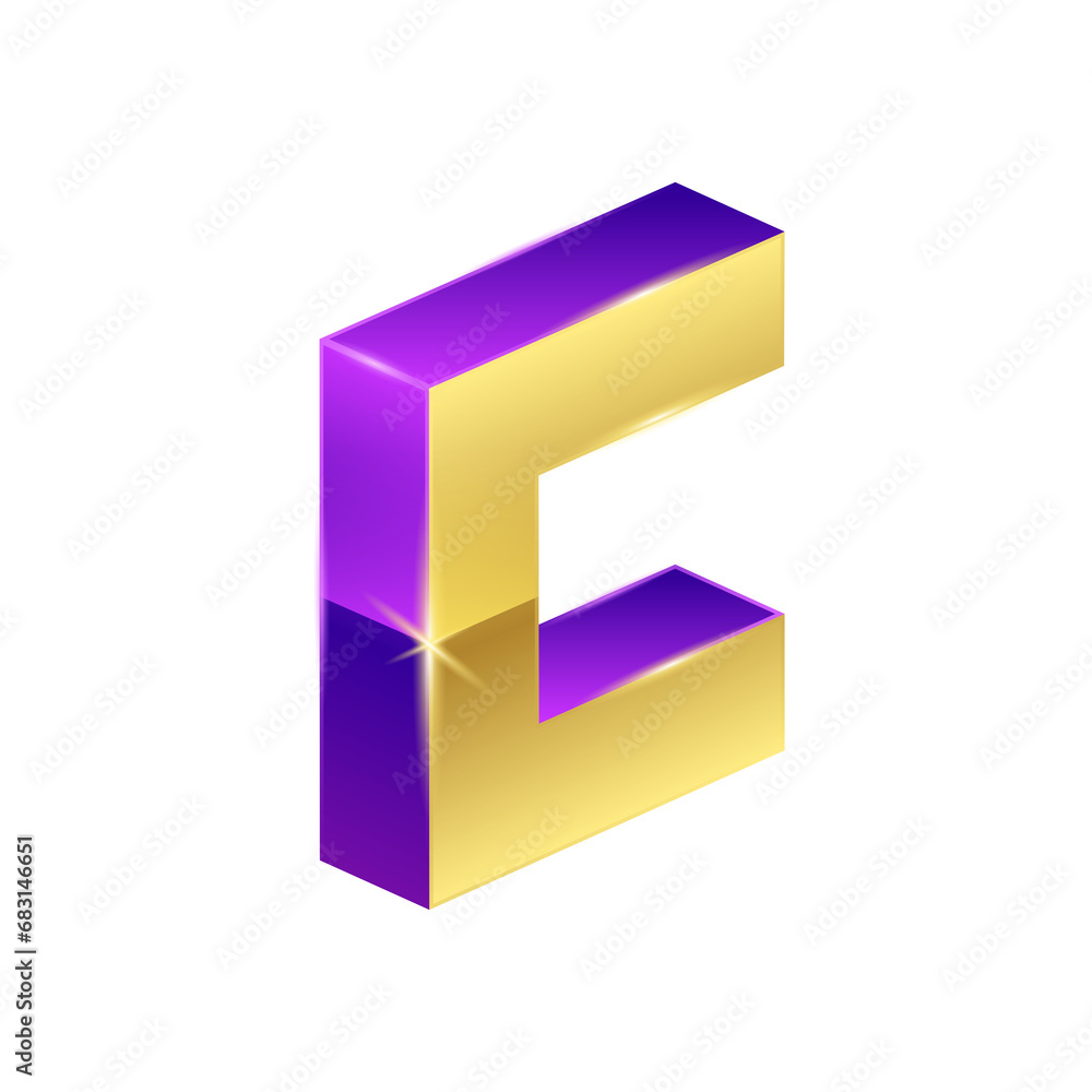 3D Letter C Gold Color Transparent Background. Alphabet Initial Letter C 3D Shiny Gold. 3D letter C Perspective Isometric Symbol Isolated White Background. Icon logo of letter C. 3D Letter C Gold Color Transparent Background. Alphabet Initial Letter C 3D Shiny Gold. 3D letter C Perspective Isometric Symbol Isolated White Background. Icon logo of letter C.