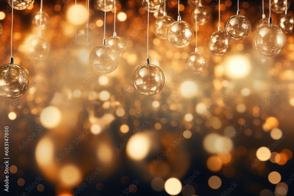 holiday illumination and decoration - christmas bokeh lights and glitter defocused background. Christmas and party backdrop holiday illumination and decoration - christmas bokeh lights and glitter defocused background. Christmas and party backdrop