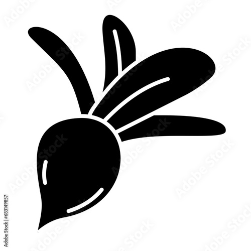 Slika na platnu Radishes Icon