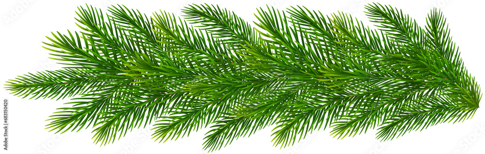 Christmas frame of realistic green spruce branches Christmas frame of realistic green spruce branches