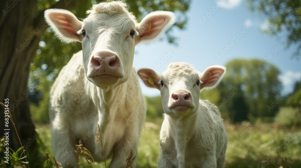 Cows in a green field photo UHD wallpaper Cows in a green field photo UHD wallpaper