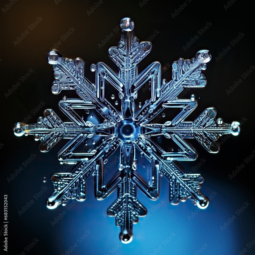 A close-up of a snowflake with its intricate patterns and ,Winter Graphics, Winter Graphics image idea, Illustration A close-up of a snowflake with its intricate patterns and ,Winter Graphics, Winter Graphics image idea, Illustration