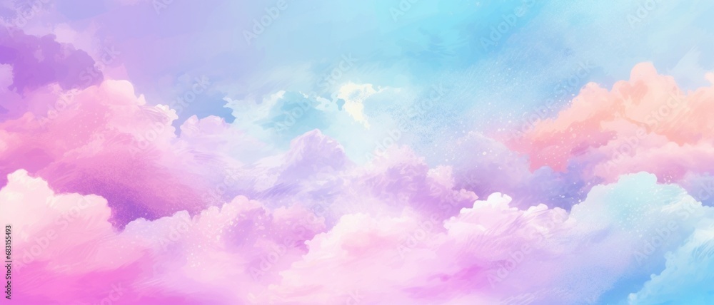 watercolor gradient pastel background clouds abstract, wallpaper heaven