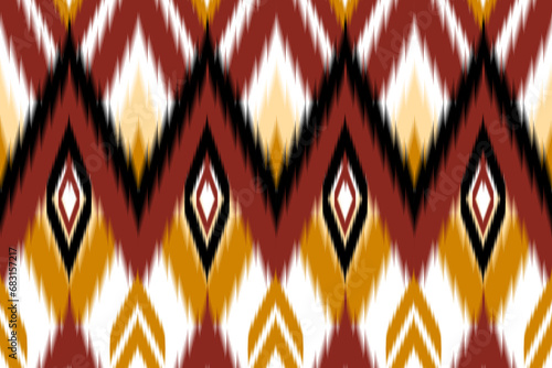 Geometric design fabric pattern, seamless, wallpaper, clothing, carpet, fiber, yarn and shawl. Asian Indian. Abstract background.