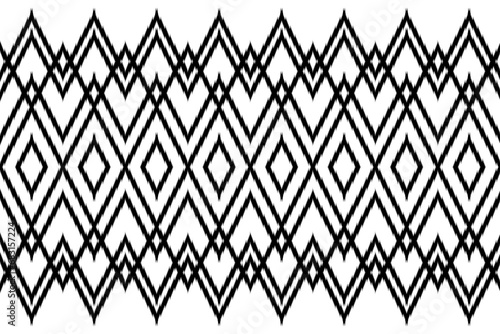 Geometric design fabric pattern, seamless, wallpaper, clothing, carpet, fiber, yarn and shawl. Asian Indian. Abstract background.
