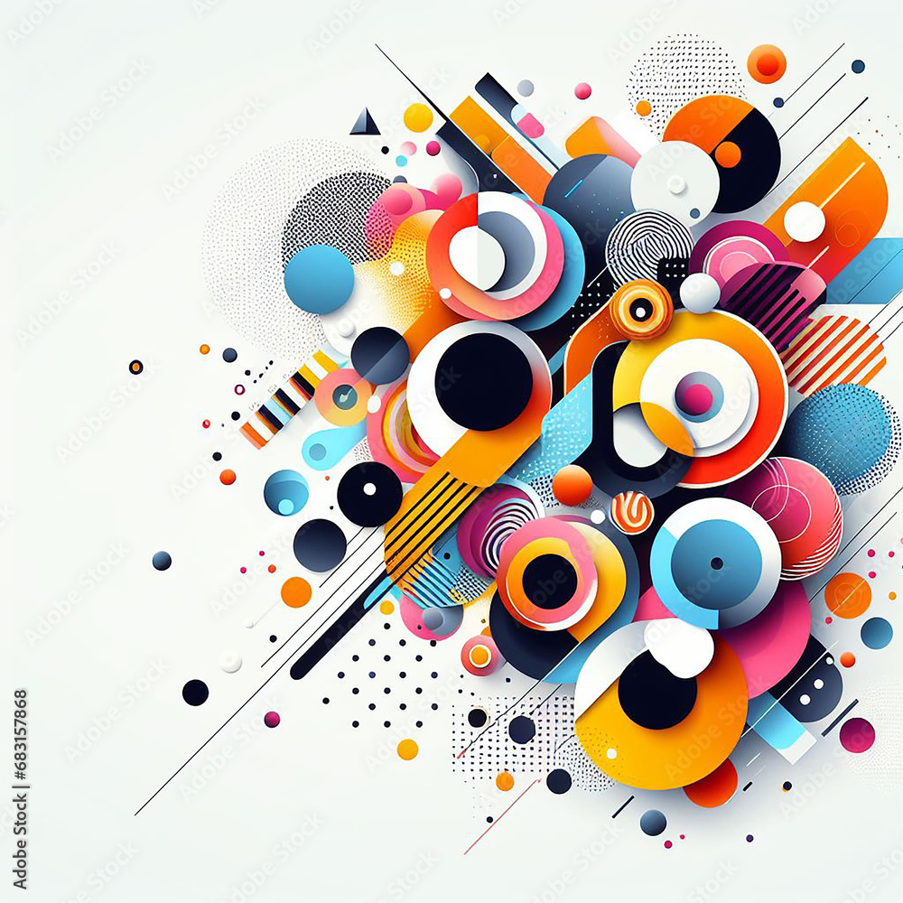 Obraz premium abstract background with circles