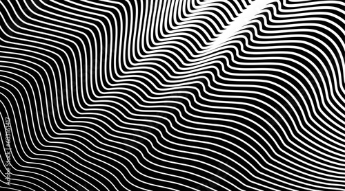 a vector illustration of a black and white wave background